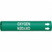 Pipe Marker Oxygen 2 in H 2 in W