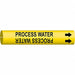 Pipe Marker Process Water 2 in H 2 in W