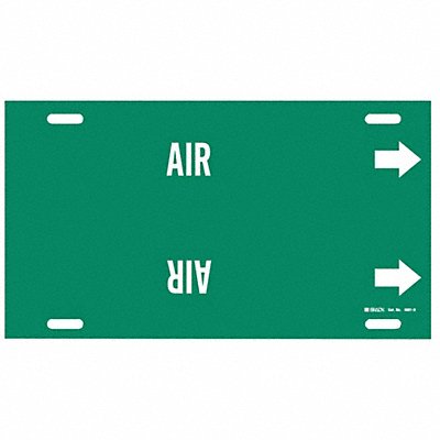 Pipe Marker Air 10 in H 24 in W