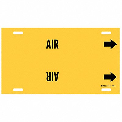 Pipe Marker Air 10 in H 24 in W