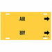 Pipe Marker Air 10 in H 24 in W