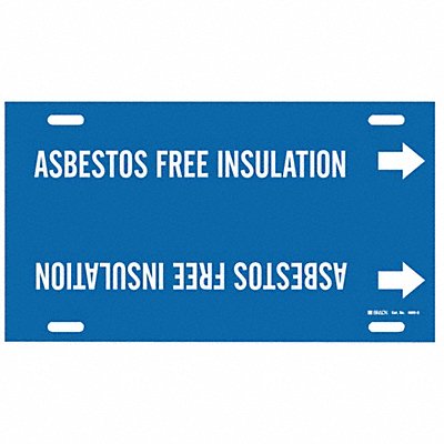 Pipe Mrkr Asbstos Free Insulation 10in H