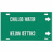 Pipe Marker Chilled Water 10in H 32in W