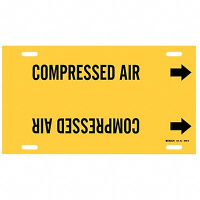 Pipe Marker Compressed Air 10in H 24in W