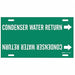 Pipe Markr Condenser Water Return 10in H