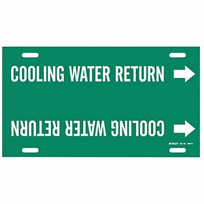 Pipe Marker Cooling Water Return 10in H