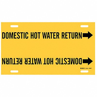 Pipe Mrkr Domestic Hot Watr Return 8in H