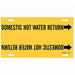 Pipe Mrkr Domestic Hot Watr Return 8in H