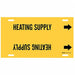 Pipe Marker Heating Supply 10in H 24in W