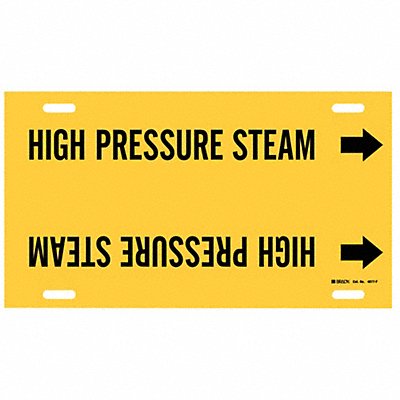 Pipe Mrkr High Prssre Steam 8in H 16in W