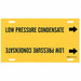 Pipe Mrkr Low Pressure Condensate 10in H
