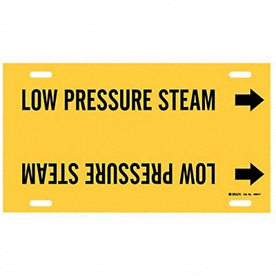 Pipe Mrkr Low Prssure Steam 8in H 16in W