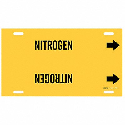 Pipe Marker Nitrogen 8 in H 16 in W