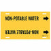 Pipe Mrkr Non-Potable Water 8in H 16in W