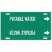 Pipe Marker Potable Water 10in H 32in W