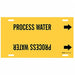 Pipe Marker Process Water 10in H 24in W