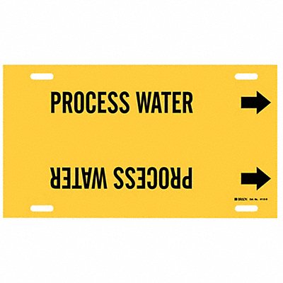 Pipe Marker Process Water 10in H 32in W