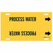 Pipe Marker Process Water 10in H 32in W