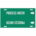 Pipe Marker Process Water 8 in H 16 in W