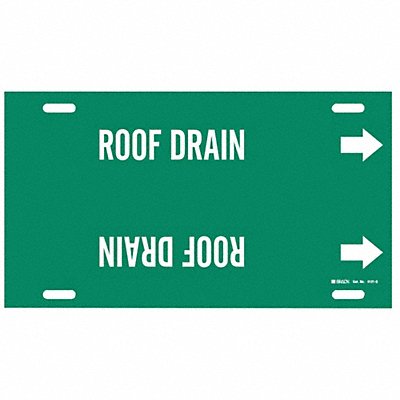 Pipe Marker Roof Drain 10 in H 24 in W