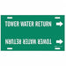 Pipe Mrkr Tower Watr Return 8in H 16in W