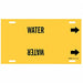 Pipe Marker Water 10 in H 24 in W