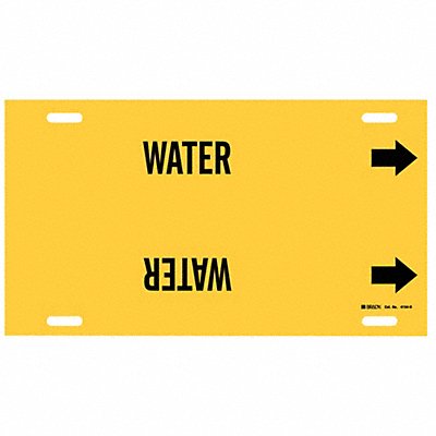 Pipe Marker Water 10 in H 32 in W