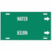 Pipe Marker Water 8 in H 16 in W