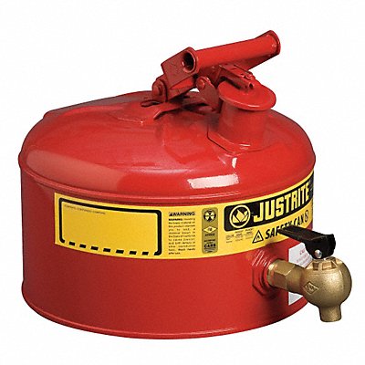 Type I Faucet Safety Can 2-1/2 gal Red