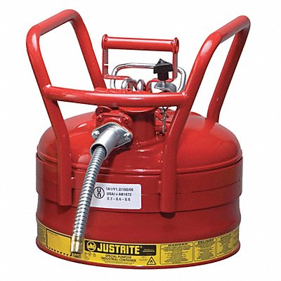 Type II DOT Safety Can Red 16-1/2 in H