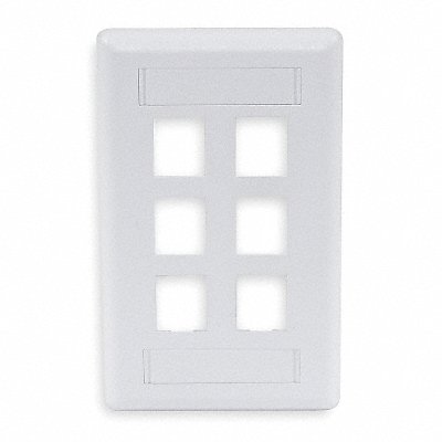 Wall Plate 6 Port