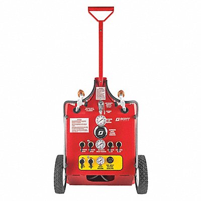 Air Cylinder Cart Red D-Grip Handle