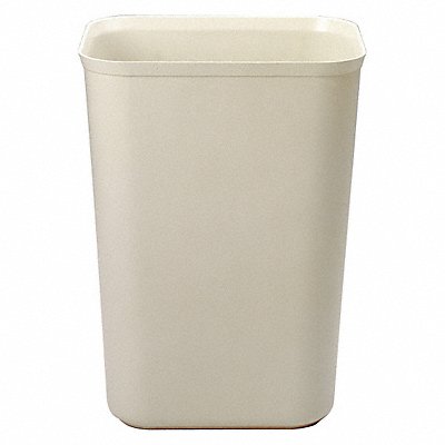 Wastebasket Rectangular 10 gal Beige