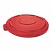 D1937 Trash Can Top Flat Snap-On Closure Red