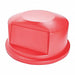 D1932 Trash Can Top Dome Swing Closure Red