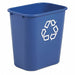 Desk Recycling Container Blue 7 gal.