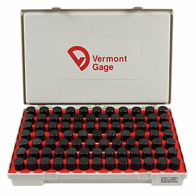 Black Ox-Coated Pin Gauge Set Dim Type 