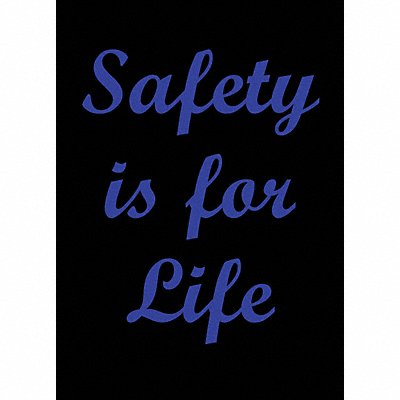 Safety Logo Entrance Mat Black 3ft.x5ft.