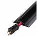 Cable Protector 3 Channels Black 10 ft.L