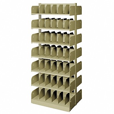 Divider Shelf Double 14 Shelves 24 In