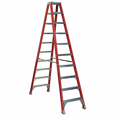 Twin Stepladder Fbrgls IA 10ft FM1500