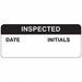 Inspection Label 1-1/2 in W PK364