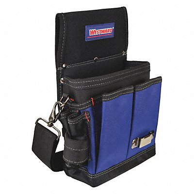 Black/Blue Tool Pouch Polyester