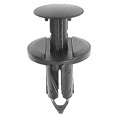 Push-In Rivet Black Dome 20mm L PK25