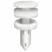 Push-In Rivet White Flat 13mm L PK25