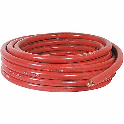 Battery Cable 2 AWG 1 Cond 25 ft Red