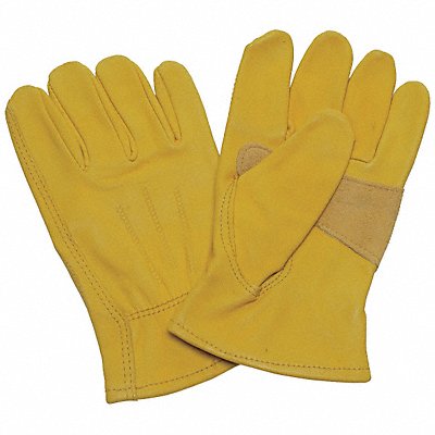 D6139 Leather Gloves Yellow S PR