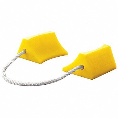 Airplane Chock 2-3/4 In Urethane Ylw PR