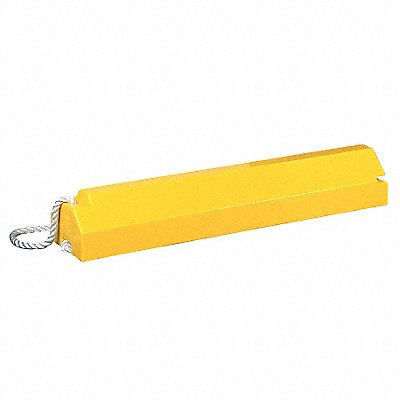 Airplane Chock 6 In H Urethane Yellow