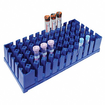 Smooth Test Tube Rack 5x9-1/2 In Blue